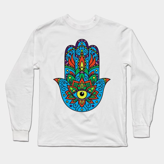 Kabbalah hand Long Sleeve T-Shirt by Ashygaru